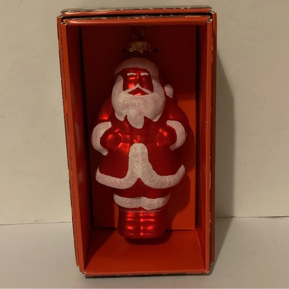 NIB. JOHN DERIAN Santa Claus Holiday Ornament